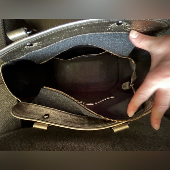 Authentic Burberry Blue Label wool and leather shoulder bag. Unique. - Picture 4 of 12